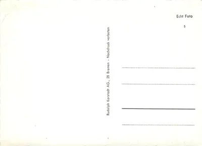 Bremen, Vista do Rathaus com o Dom — Rudolph Karstadt AG, série 5 — Verso
