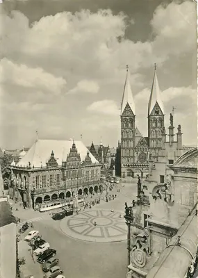 Bremen - Marktplatz — vista aérea — Aufnahme Georg Schmidt