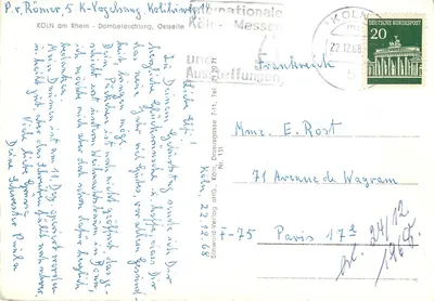 Katedra Kolniana — oświetlenie nocne — Sühwold-Verlag, Nr. 131 — Rewers