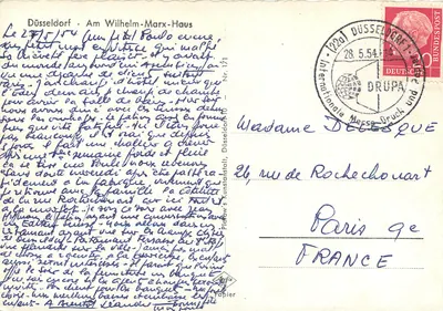 Düsseldorf — Am Wilhelm-Marx-Haus — editor Matou Bild, n°171 — Verso