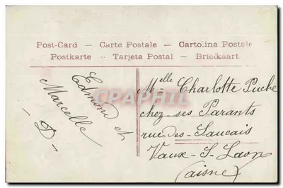 Bambina con mazzo di fiori — souvenir — editore sconosciuto, n° 4324 — Verso