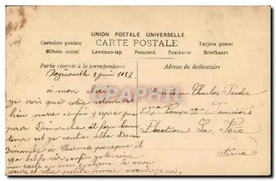 Casal amoroso em um bosquete — texto amoroso — Mathilde Chichot, n° 591 — Verso