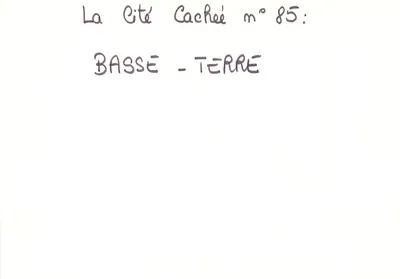A Cidade Escondida n°85: Basse-Terre — concurso telefônico — editor não visível — Verso