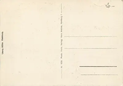 Hamburg — Rathaus und Adolf-Hiller-Platz — Georg Stilike, Nr. 9236 — Verso