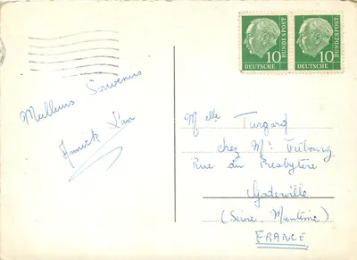 Hamburg, Alsterpavillon — widok z tarasu i katedry — bez wydawcy i numeru — Rewers