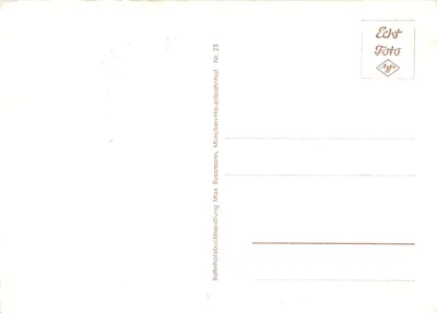 Panoramiczny widok Monachium — Główne miejsce / temat — wydawca: Max Sussmann, n° 23 — Rewers