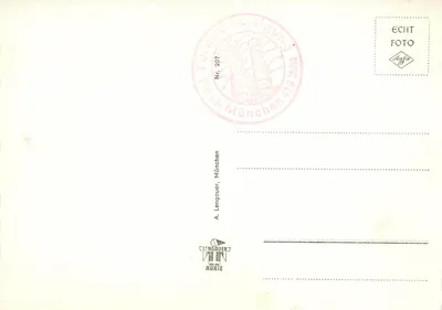 München, Frauenkirche — widok z lotu — A. Lengauer, München, n° 207 — Rewers