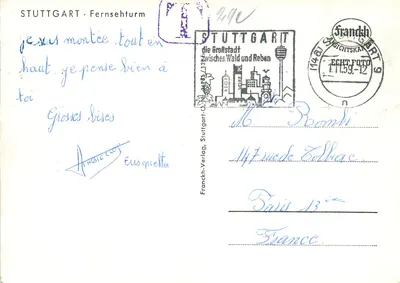 Stuttgart - Telewizyjny Kolumna — Franckh-Verlag, nr 144 — Rewers