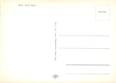 Trier — Porta Nigra — wydawca Niko Haas, Trier, seria T 133 — Rewers