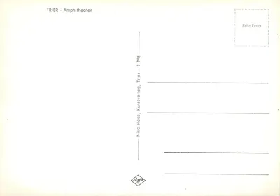 Trier — Amfiteatr — Echt Foto — wydawca Niko Haas, Trier, n° T 798 — Rewers