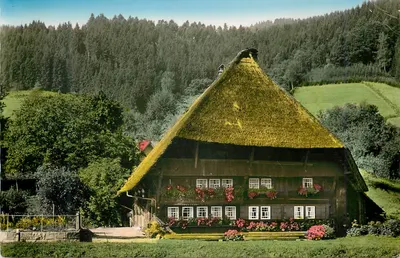Casa típica de Täufel-Weier — Velho casebre do Schwarzwald — Verlag u. Verlag Werner