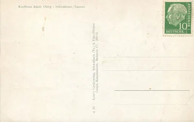 Schloßborn — Kreisjugendheim — wydawca Korr's Großverlag — Rewers