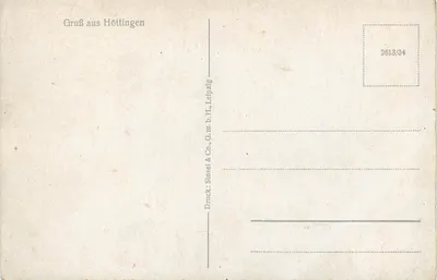 Interior de uma igreja barroca — Höttingen — Sinsel & Co., Leipzig — Verso