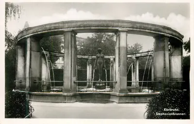 Karlsruhe: Stephanienbrunnen — editor Emil Hartmann, Mannheim, n° 463