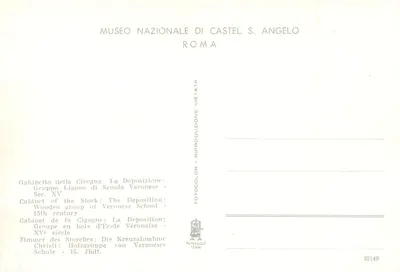 La Déposition — Gabinetto della Cicogna — Narodowy Muzeum Castel Sant'Angelo, Rzym — Rewers