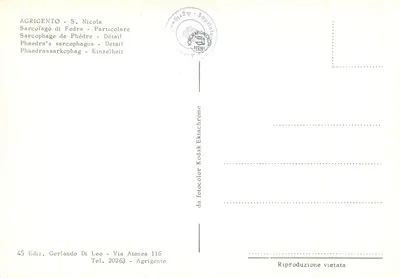 Sarcófago de Fédre — detalhe — Edição Gerlando Di Leo, n°45 — Verso