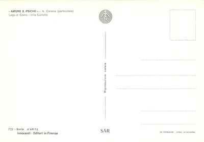 Miłość i Psyche — rzeźba Canovy — Villa Carlotta, jezioro Côme — Rewers