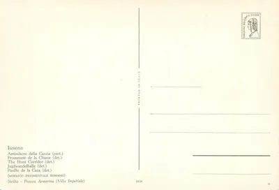 Caça ao urso — detalhe — Edições d'Este, n° 1050 — Verso