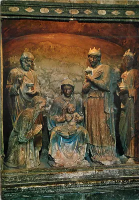 Volterra - Adoração dos Reis Magos - Terracota do século XV