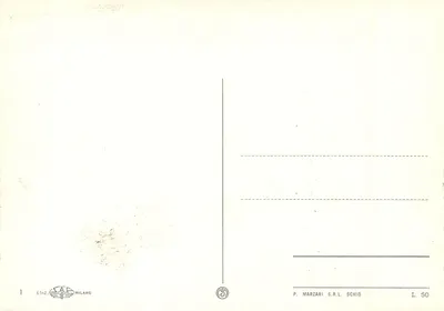 Lombardia — panorama de locais emblemáticos — Edição P. Marzari S.R.L. Schio — Verso