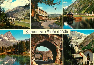 Vale do Aosta — Lembrança da Vale do Aosta — Ediz. Escl. Capurso - Quart (Aosta) n°496