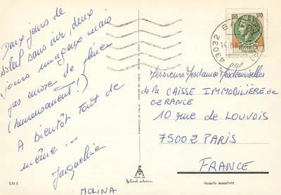 Emilie — Piacenza, Fidenza, Salsomaggiore, Parma, Reggio — wydawca Milano Dep. n° EM 5 — Rewers