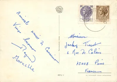 Lombardia — carta postal turística com mapa e fotos de cidades — editada por ROTALCOLOR — Verso