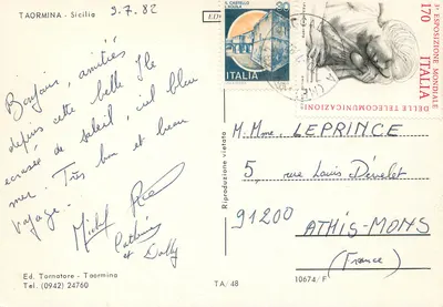 Taormina — Sicília — Ed. Tornatore - Taormina — Verso