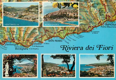 Riviera dei Fiori — Ventimiglia, Bordighera, San Remo, Arma di Taggia, Imperia — Wyd. Edicart S. 138