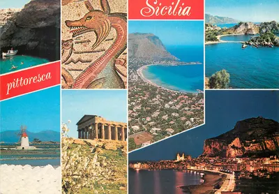 Sicília — paisagens e monumentos — Italcards