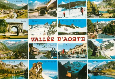 Valee da Aosta — Montanhas, vilas e paisagens — Ediz. Escl. Capurso - Quart (Aosta) n°502