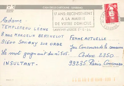 Riviera dei Fiori — Karta pocztowa turystyczna z mapą i zdjęciami miejsc — Casa delle Cartoline - Sanremo — Rewers