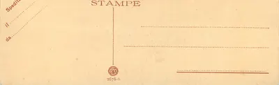 Wenecja — Kanal Grande i kościoł Salute — STAMPE — Rewers