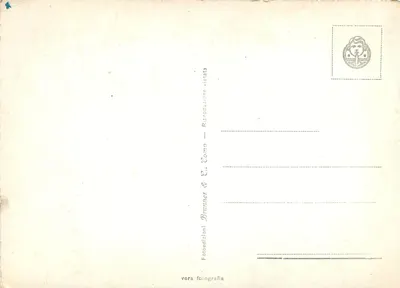 Panorama do MOTTARONE (m. 1500) — vista sobre o lago Majeur — editor Bruttner & C. Como, n° 205-70 — Verso