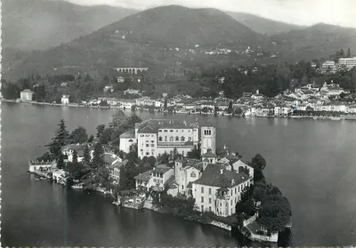 Lago d'Orta - Ilha de S. Giulio de avião — Reggiori, n° 15555