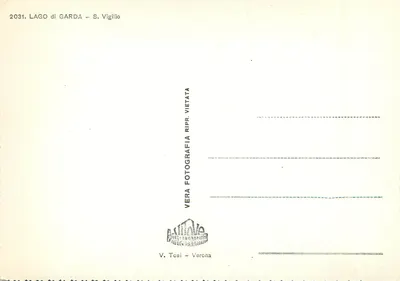 Jezioro Garda — S. Vigilio — V. Tosi - Verona — Rewers