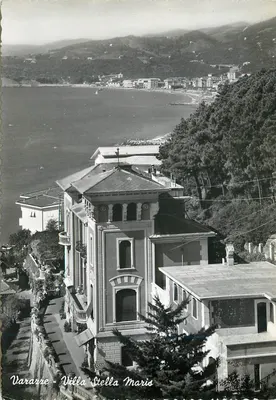 Varazze - Villa Stella Maris — vista panorâmica — Ed. Cartolibreria Baglietto, n° 25361