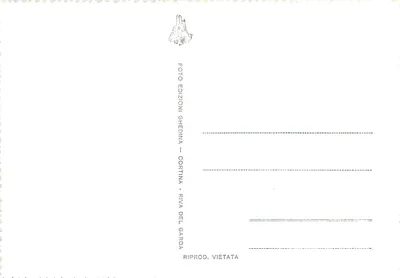 La Chiesetta — uitgever Éditions Ghedina, Cortina - Riva del Garda — Achterkant