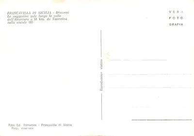 Wodospad Alcantary — Francavilla di Sicile — Wyd. Tornatore — Rewers