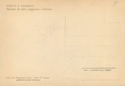Porto S. Giorgio - Spiaggia — animowana widok plaży — Wyd. Giuseppina Corsi, nr 47454 — Rewers