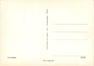 Gardone - Wielki Hotel — widok budynku graniczącego z jeziorem — Cartotecnica del Garda - Arco - Torino — Rewers