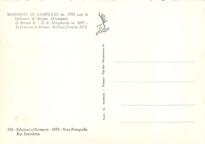 Madonna di Campiglio — Dolomitas de Brenta — Ediciones Hermes — Reverso