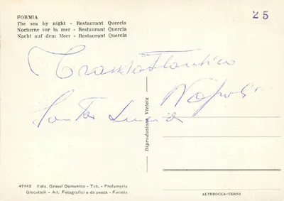 Formia - Notturano sul mare - Ristorante Quercia — Rewers