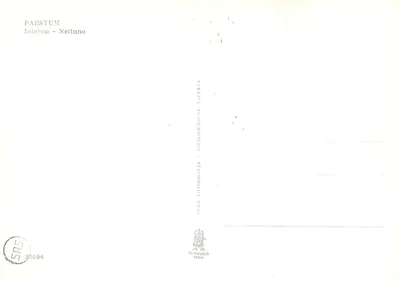 Paestum — Wewnętrzne wnętrze świątyni — ALTEROCCA TERNI — Rewers