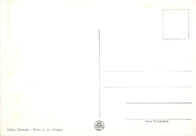 Pigna (Imperia) - Panorama — Éditions Orenego, n°3 — Verso