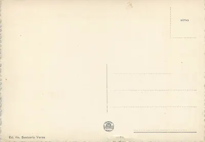 Verna (Arezzo) — O "Quadrante" a 1128 m — Éd. ris. Santuario Verna — Verso