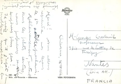 Spadzista Pianarzo i droga Spluga — Bronofoto Milano, n° 102-48 — Rewers