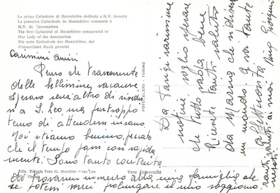 San Leo - La Pieve (VIII wiek) — katedra romańska — wydawca Edicola Foto G. Marchini — Rewers