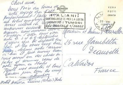 Luino i Germignaga - Panorama — Bromofoto Milano, nr 47 — Rewers