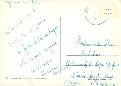 Valgrana (Cuneo) — Wnętrze parafialnej świątyni — Wydawnictwo Parafialne - Valgrana — Rewers